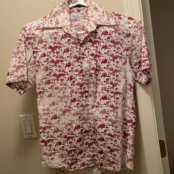 Ultra rare Beatles pattern print then Ben Sherman - Picture 1 of 5